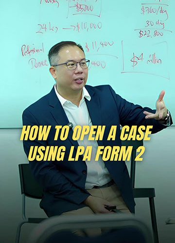 How to Open a Case Using LPA Form 2